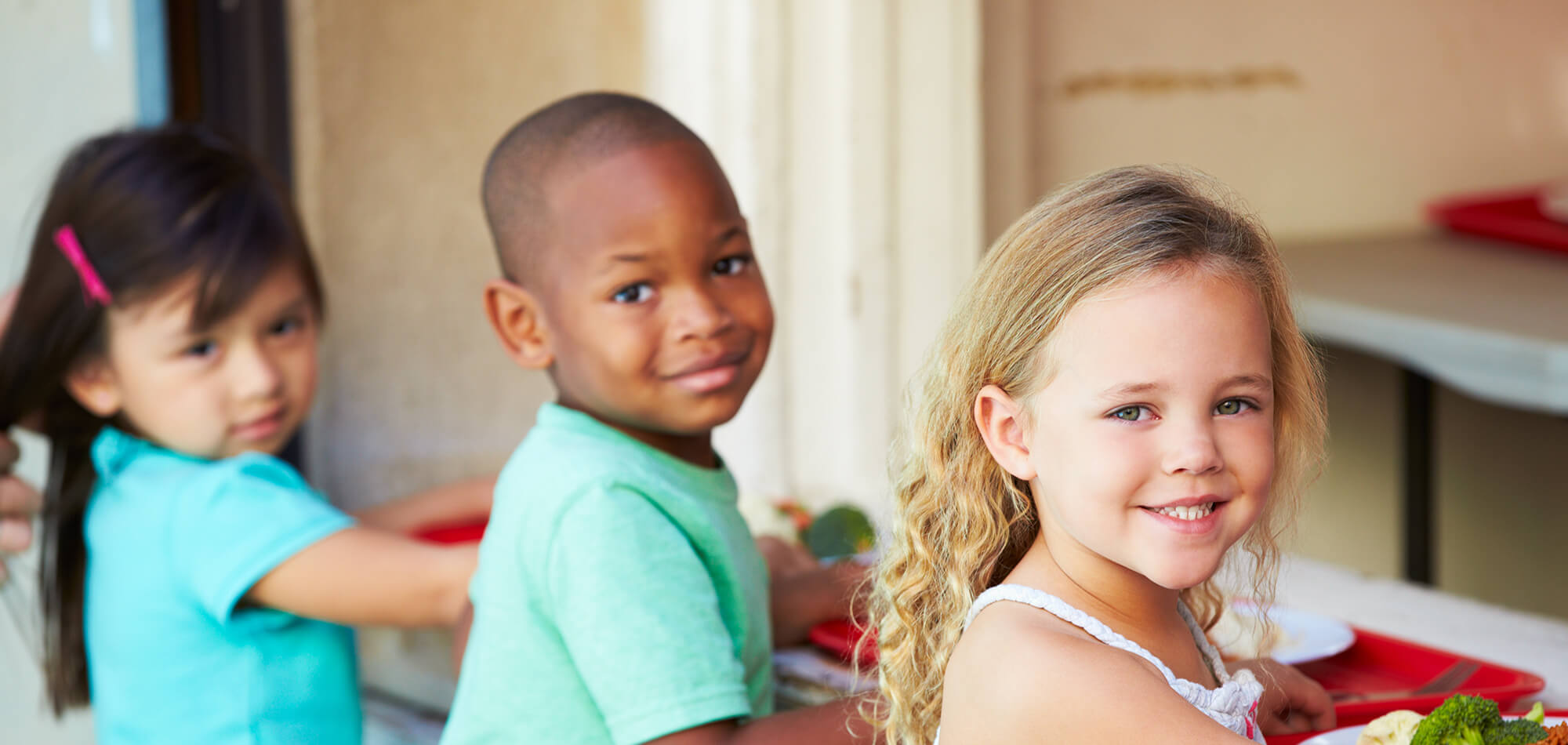 lil' red hen nursery and preschool Delaware three kids smiling